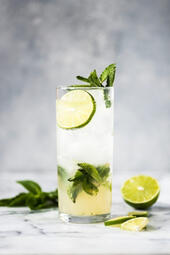 Classic Mojito. The Classic Mojito blends fresh mint, white rum, lime juice, sugar, and club soda for a refreshing, minty drink that balances sweetness and citrus. (₩10,000)